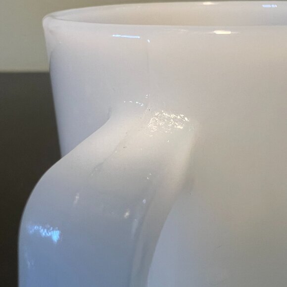 Vtg HOLLY HOBBIE Federal Glass Co Milk Glass Mug ~ Start Each Day in a Happy Way - Picture 9 of 13